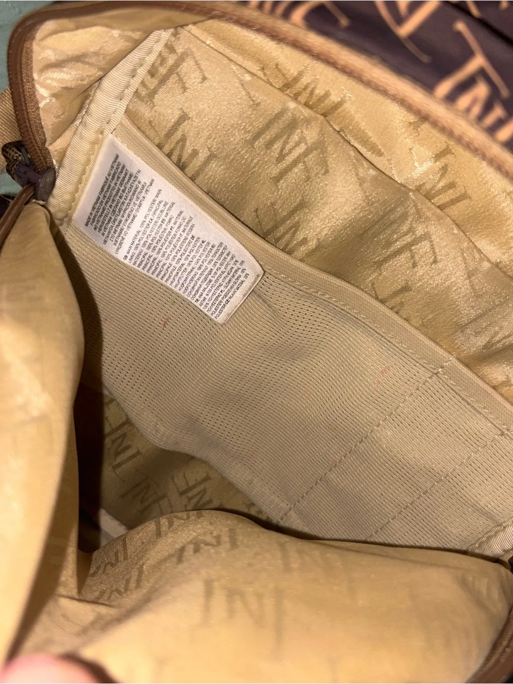 The North Face Brown/Tan Logo-Print Backpack